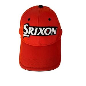 Srixon Golf Hat Orange Embroidered Logo Adjustable Baseball Cap Z-URS One Size